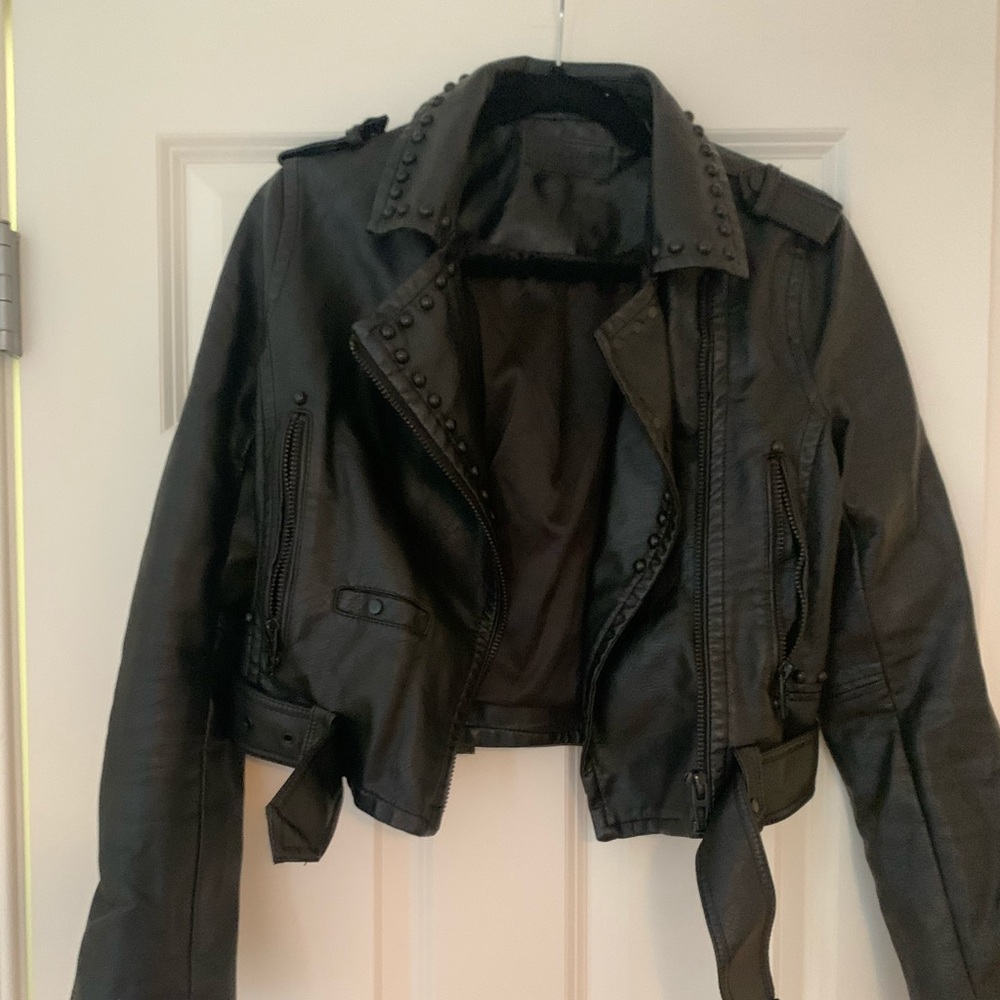 Blank NYC black leather jacket